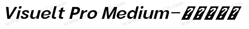 Visuelt Pro Medium字体转换